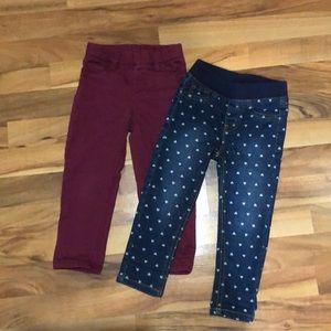 2 pair of girls 3T jeans